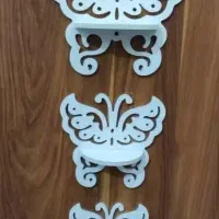 دیوار کوب. پروانه ای سفید