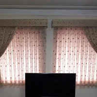پرده حریر وپارچه ای