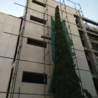 سیمان کاری شیب بندی دیوار چنی کفسازی