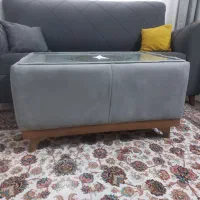 مبل راحتی همراه جلومبلی