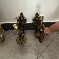 آینه و دیوار کوب برنز