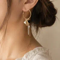 گوشواره حلقه‌آویز دار