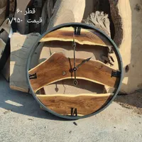 ساعت چوبی دیواری  روستیک تنه درختی|ساعت دیواری و تزئینی|تهران, شهرک دانشگاه تهران|دیوار