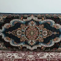 4 عدد پشتی و تابلو فرش نو نو