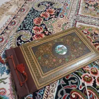 آلبوم عتیقه لوکس نقره کوب با نقاشی دست