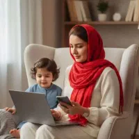* کار در منزل با گوشی *