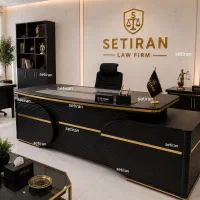 میز طلا مدل مدرن مبلمان اداری