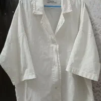 مانتو لینن سفید
