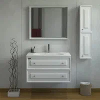 ست کابینت و روشویی آلکامدل 3075به همراه باکس وآینه