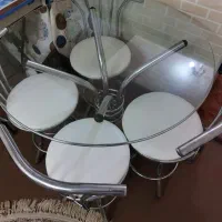 میز و صندلی ناهارخوری کلاف استیل