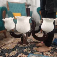 لوستر پنج شعله  مفت مفت پول یک لامپ