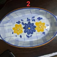 ظروف / گل پنبه با سبدزیره * گل آبی