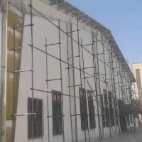 داربست فلزی ۴چهارپایه چرخدار تابلو چاله آسانسور
