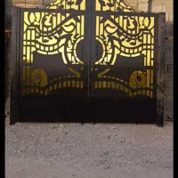 هزاران طرح لیزری.   مدرن کلاسیک.  حیاط درب