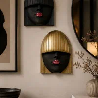 دیوارکوب دخترچتری فایبرگلاس