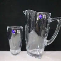 پارچ و لیوان خارجی نشکن شفاف ضد شوک