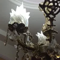 لوستر دیوار کوب و ساعت