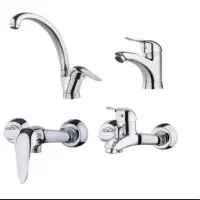 ست شیرآلات تمام برنجی استاندارد