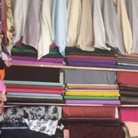 فروش پارچه‌های مغازه پارچه فروشی