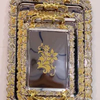 سینی3تیکه استیل گل رز