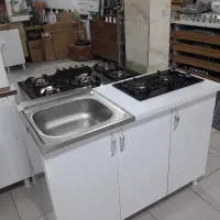 ست کابینت ظرفشویی با گاز دوشعله