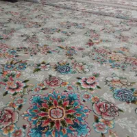 سه تخته فرش 9متری 700شانه رنگ فیلی در حد نو
