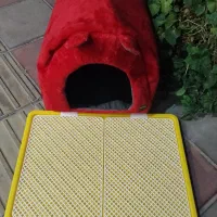 جای خواب  سگ یا گربه خارجی با جا دستشویی