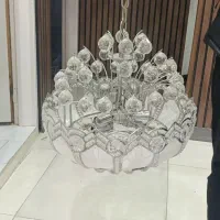 لوستر نو و شیک تمام کریستال با گوی نشکن ایتالیایی