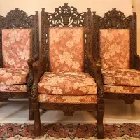 ست ۹ نفره مبلمان و نهار خوری منبت