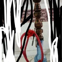 قلیون چوبی در حد نو