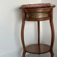 میز تلفن چوبی