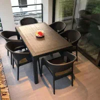 صندلی حصیری و مبلمان کافه رستوران نهارخوری غذاخوری