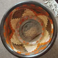 کوزه چیدمانی چوبی