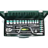 جعبه بکس 24 پارچه تکتول درایو 1/2 اینچ ابزار رضوان