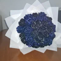 دسته گل روبانی