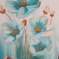 تابلو گل مدرن