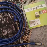 کابل HDMI دومتری و دانگل وای فای