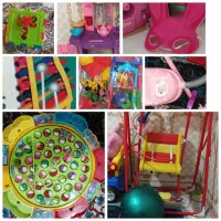 تعدادی اسباب بازی دخترانه