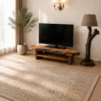 میز تلویزیون چوبی روستیک