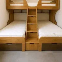 تخت دوطبقه ی سه نفره مدل آرتو/۰۰۷۰۹ چکی