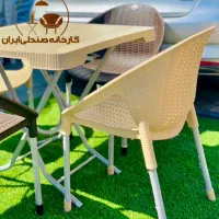 میز و صندلی پلاستیکی طرح همایون نهارخوری غذاخوری