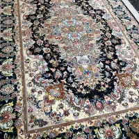 ۶متر فرش دستباف سالاری ۵۰رج چله ابریشم وگل ابریشم