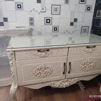 کنسول آیینه ۲ عددشمعدان تمام ام دی اف درجه یک