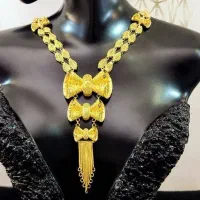 گردنبند نقره زنانه آبکاری طلا 35 گرم