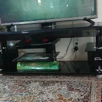 میز تلویزیون شیشه ای سالم