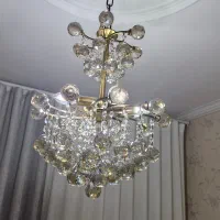لوستر فلزی چهار شعله