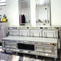 ست میز TV+کنسول ۲آینه ای