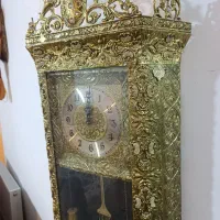ست آینه و شمدان و ساعت برنز