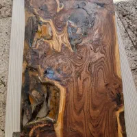 سینی چوب سنجد طبیعی مخصوص پذیرایی دوعدد