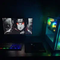 کیس گیمینگ با مانیتور ViewSonic 24 اینچ